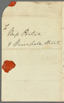 Saith Satoore to Jane Porter, autograph letter signed