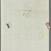 Dixon Denham to Miss Porter, letter cover (empty)