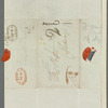 Dixon Denham to Miss Porter, letter cover (empty)