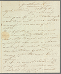 Elizabeth Isabella Spence to Jane Porter, autograph letter signed