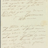 Elizabeth Isabella Spence to Jane Porter, autograph letter signed