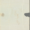 John Ranking to Jane Porter, autograph letter signed
