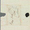 John Ranking to Jane Porter, autograph letter signed