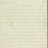 Saith Satoore to Jane Porter, autograph letter signed