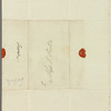 Saith Satoore to Jane Porter, autograph letter signed