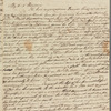 Margaret Urquhart to Miss Porter, autograph letter signed
