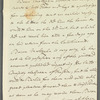 Baron Maltzahn to Miss Porter, autograph letter third person
