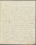 J. Wilmington Fleming to Jane Porter, autograph letter signed
