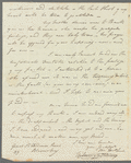 J. Wilmington Fleming to Jane Porter, autograph letter signed