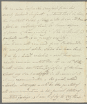 Louisa Lyon to Miss Porter, autograph letter signed