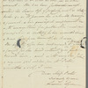 Louisa Lyon to Miss Porter, autograph letter signed