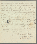 Louisa Lyon to Miss Porter, autograph letter signed