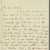 Chauncy Hare Townshend to Jane Porter, autograph letter signed