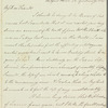 Saith Satoore to Jane Porter, autograph letter signed