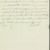 Saith Satoore to Jane Porter, autograph letter signed