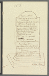 George Bomeester, epitaph transcription + note signed
