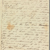 Olivia Etherington to Jane Porter, autograph letter signed