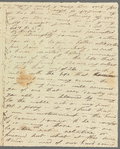 Olivia Etherington to Jane Porter, autograph letter signed