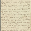 Olivia Etherington to Jane Porter, autograph letter signed