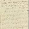 Olivia Etherington to Jane Porter, autograph letter signed