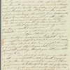 Millecent Thomas to Miss Porter, autograph letter signed
