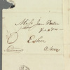 Yakov Ivanovich Smirnov to Miss Porter, letter cover (empty)