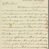 Saith Satoore to Jane Porter, autograph letter signed