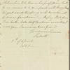 Saith Satoore to Jane Porter, autograph letter signed