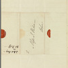 Saith Satoore to Jane Porter, autograph letter signed