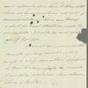 Alexander George Woodford to Jane Porter, autograph letter signed