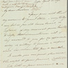 Alexander George Woodford to Jane Porter, autograph letter signed