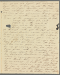 Olivia Etherington to Jane Porter, autograph letter signed