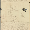 Olivia Etherington to Jane Porter, autograph letter signed