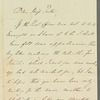 William FitzRoy to Jane Porter, autograph letter signed