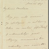 Alaric Alexander Watts to Jane Porter, autograph letter signed