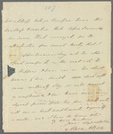 Alaric Alexander Watts to Jane Porter, autograph letter signed