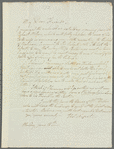 Thomas Nugent to Porter family, autograph letter signed