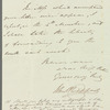John Philippart to Jane Porter, autograph letter signed