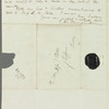 Chauncy Hare Townshend to Jane Porter, autograph letter signed