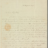 Frederick William Campbell to Jane Porter, autograph letter signed