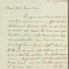 Sir Tomkyns Hilgrove Turner to Anna Maria Porter, autograph letter signed