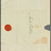 William Lempriere to Jane Porter, autograph letter signed