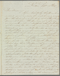 [J. H.?] Wilson to Miss Porter, autograph letter signed