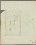 Sir Charles Throckmorton to Mrs. Porter, autograph letter signed