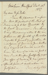 Sir Gore Ouseley to Jane Porter, autograph letter signed