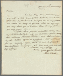 George Ward to "Madam," autograph letter signed