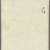 George Ward to "Madam," autograph letter signed