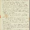Sarah Gill to Jane Porter, autograph letter signed