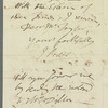 Jane Porter to John Taylor, autograph letter signed (copy?)