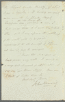 John Bowring to Miss Porter, autograph letter signed